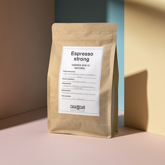 Kawa ziarnista Casa de Café Espresso Strong / 100% Uganda