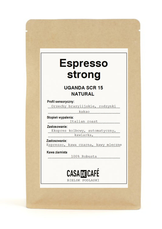Kawa ziarnista Casa de Café  Espresso Strong / 100% Uganda